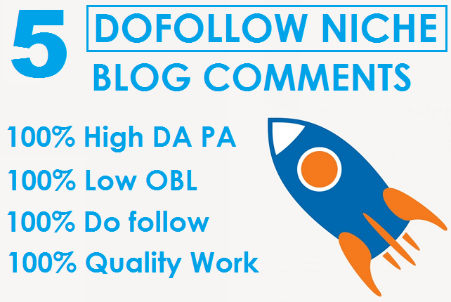 I will Do 5 Dofollow Niche Relevant Unique Domain Blo...