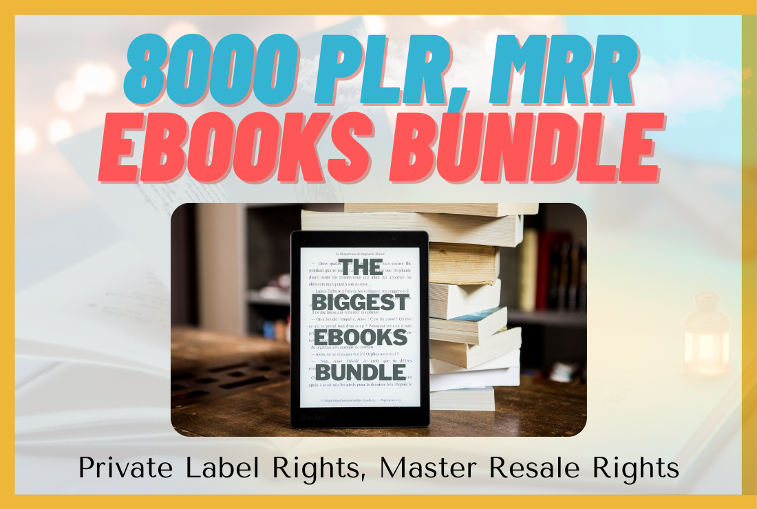 8000+ PLR MRR Ebooks Mega Bundle