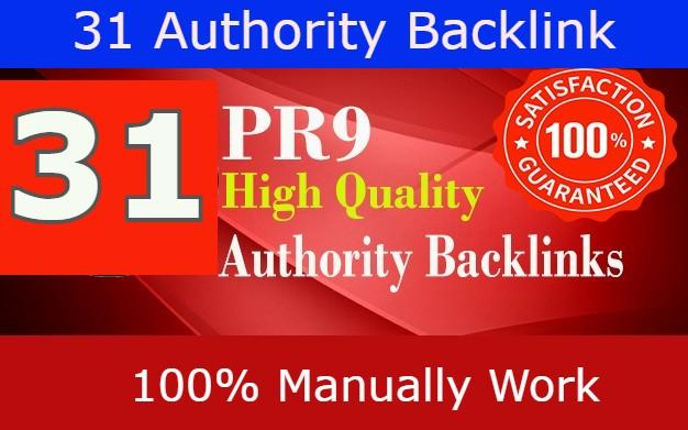 31 PR9 High Authority Backlinks From 31 HQ Profile li...