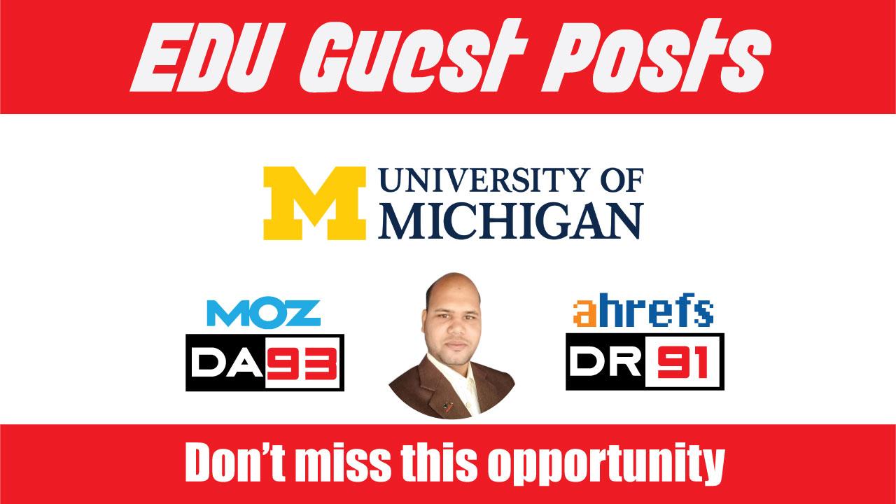 EDU Guest Post on University of Michigan - DA93, DR9...
