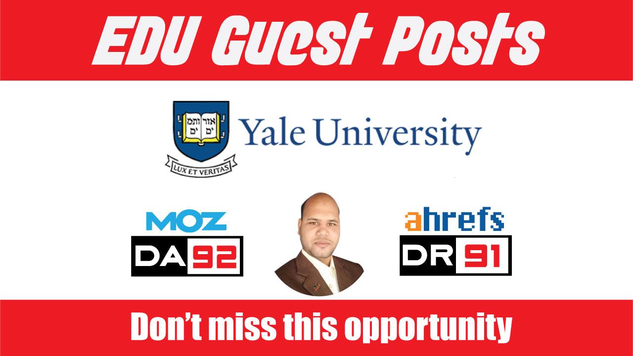 EDU Guest Post on Yale University DA92, DR91 - DoFoI...
