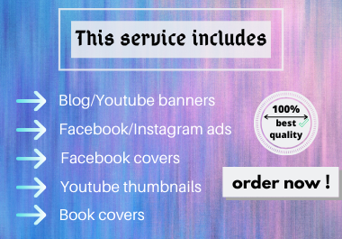 design a youtube banner or blog banner and book cover...