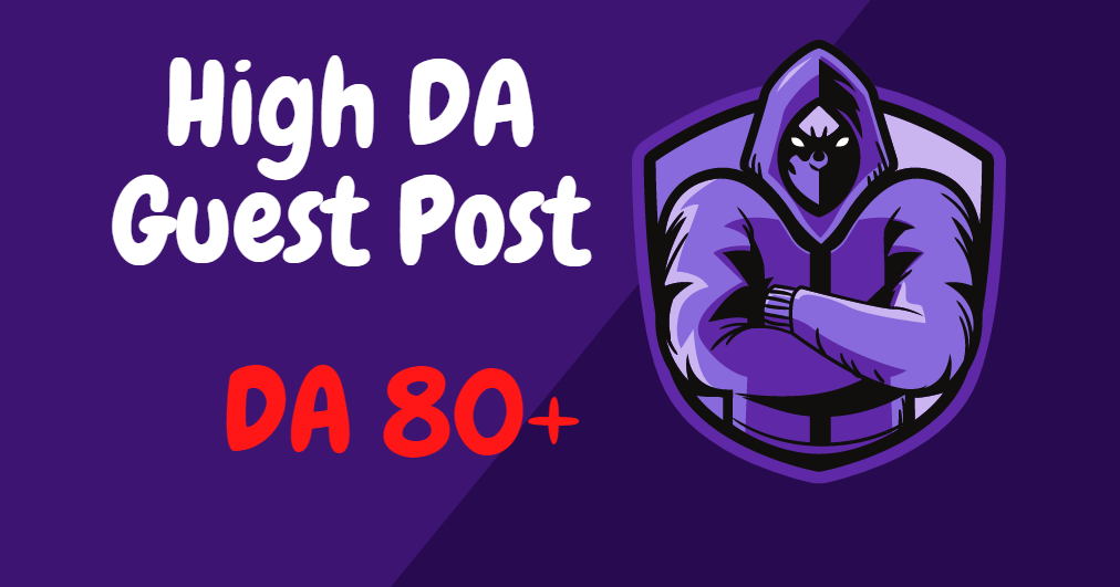 I will provide 5 guest post backlinks DA 80+ For goog...