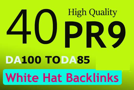 Create unique 40 pr10 pr9 high authority backlinks fo...