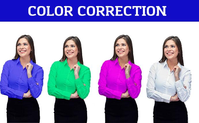 I will change the product color and color correction