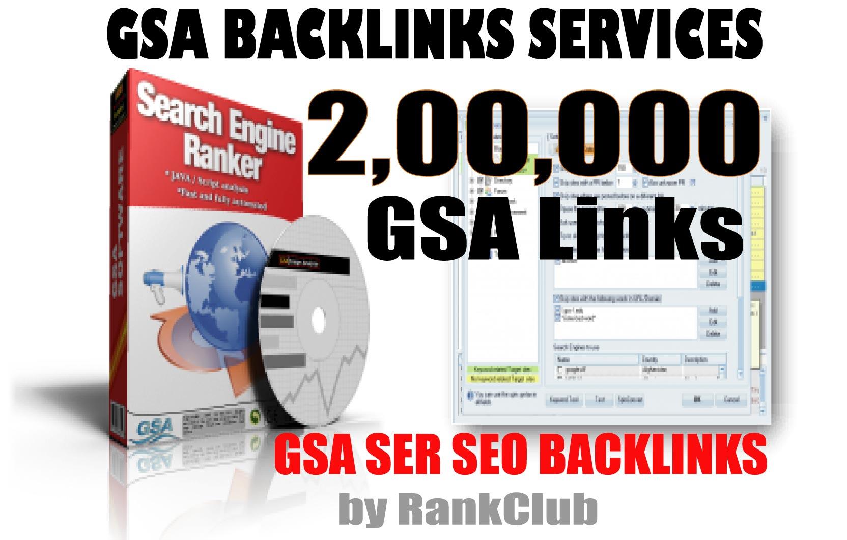 200000 200K GSA SER Unique Backlinks Multi-level Tier...