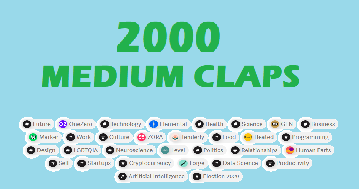 2000 medium article claps to make viral