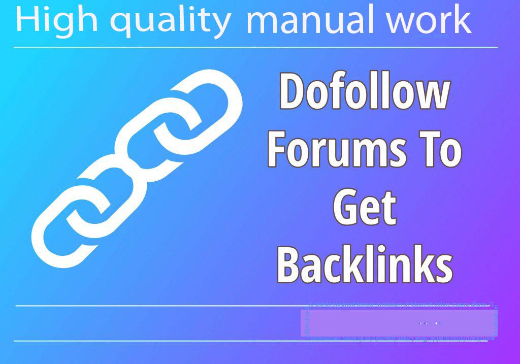 Create 30 High DA forums site backlinks with high pr ...