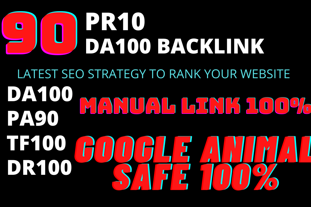 I Will MANUALLY Do 90 UNIQUE PR10 SEO BackIinks on DA...