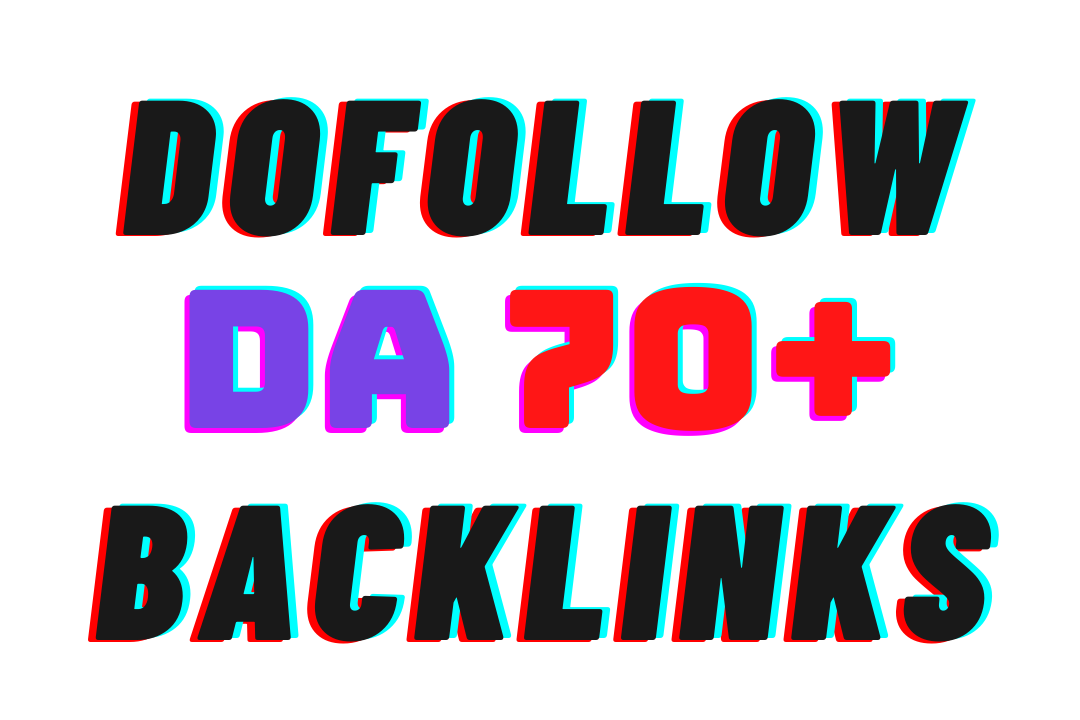 I will 200 Manually DA 70+ dofollow HQ backlinks goog...