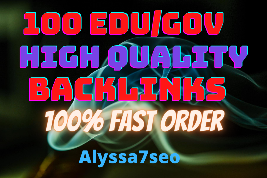Manually 100 edu/gov back links