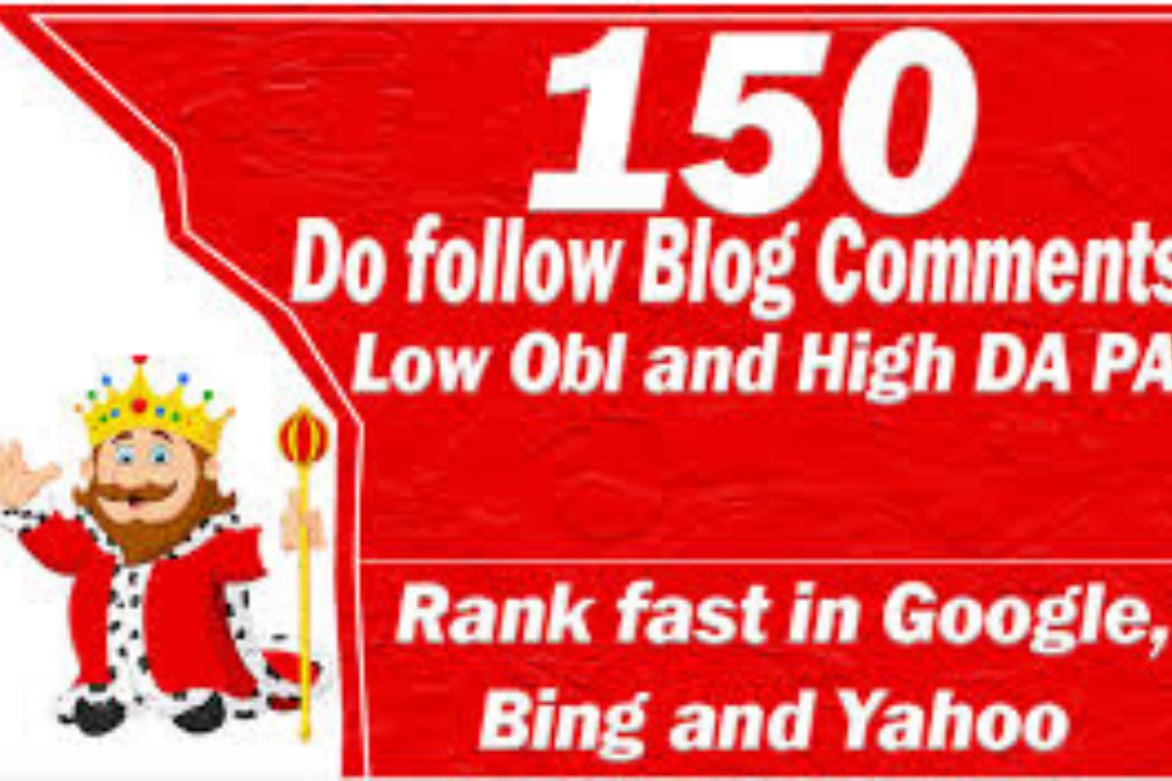 I will provide 150 Dofollow blog comment backlinks of...