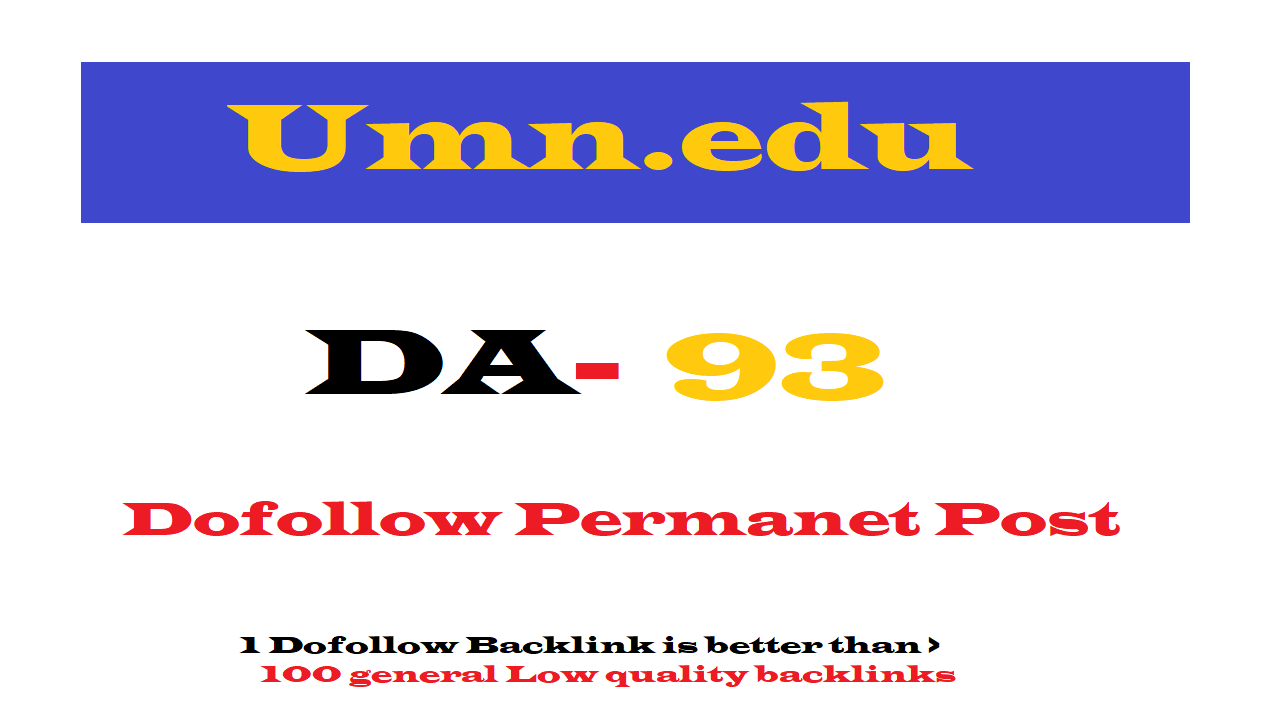 Guest Post On Umn. edu DA93 Permanet Post