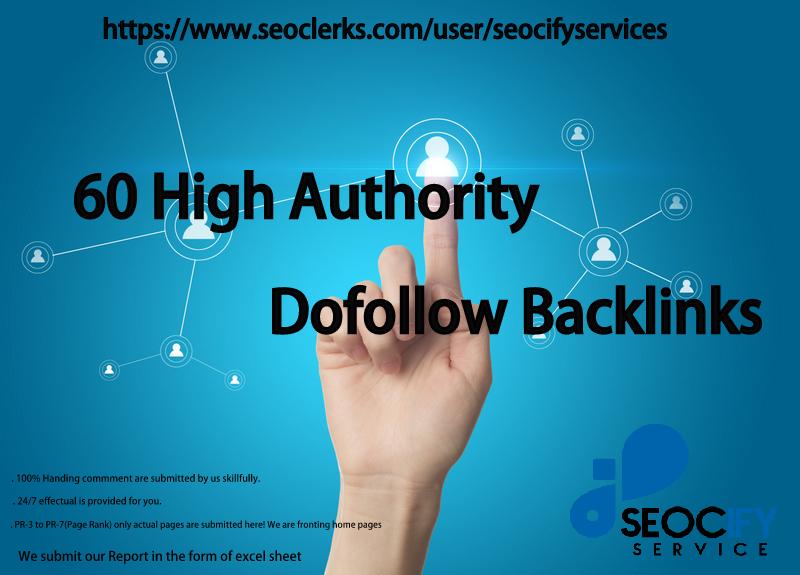 I will do 60 Dofollow Backlinks to improve your Websi...