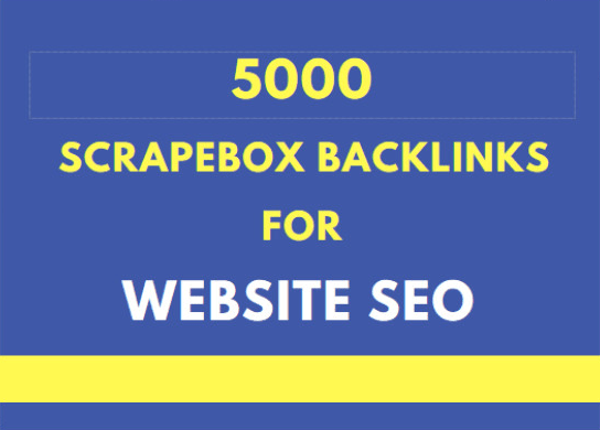 I will do website SEO by 5000 scrapebox backlinks