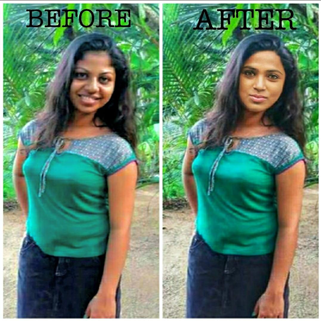 Any 2 photos face change background remove text editi...