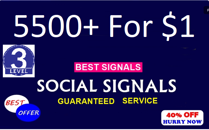 Top 5 Sites 5500+ Social Signals To Boost Your Site R...