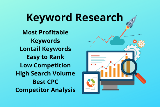 I will do low competition keywords research and compe...