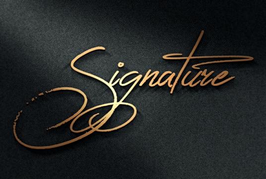 i will logo design and logo signature in 24 hour
