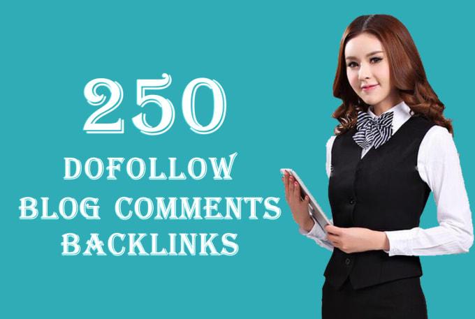 I will submit 250 dofollow blog comments seo backlink...