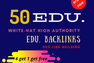 50 High-Quality EDU backlinks blog comments