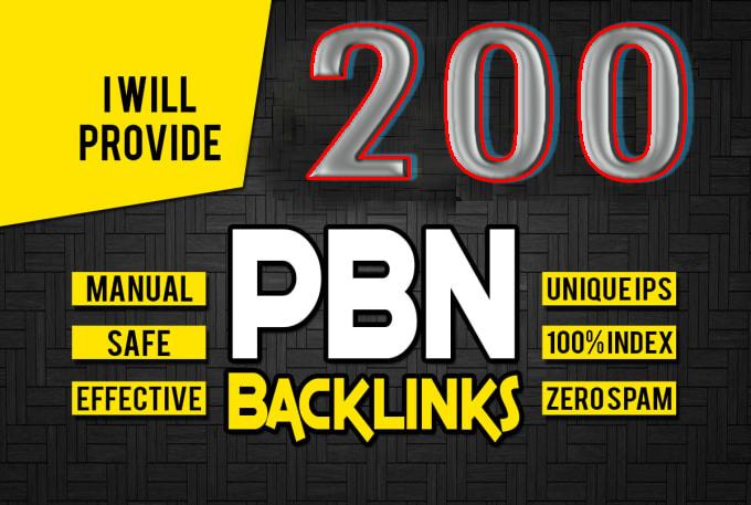 I Will Build 200 Manual High Authority PBN Backlinks