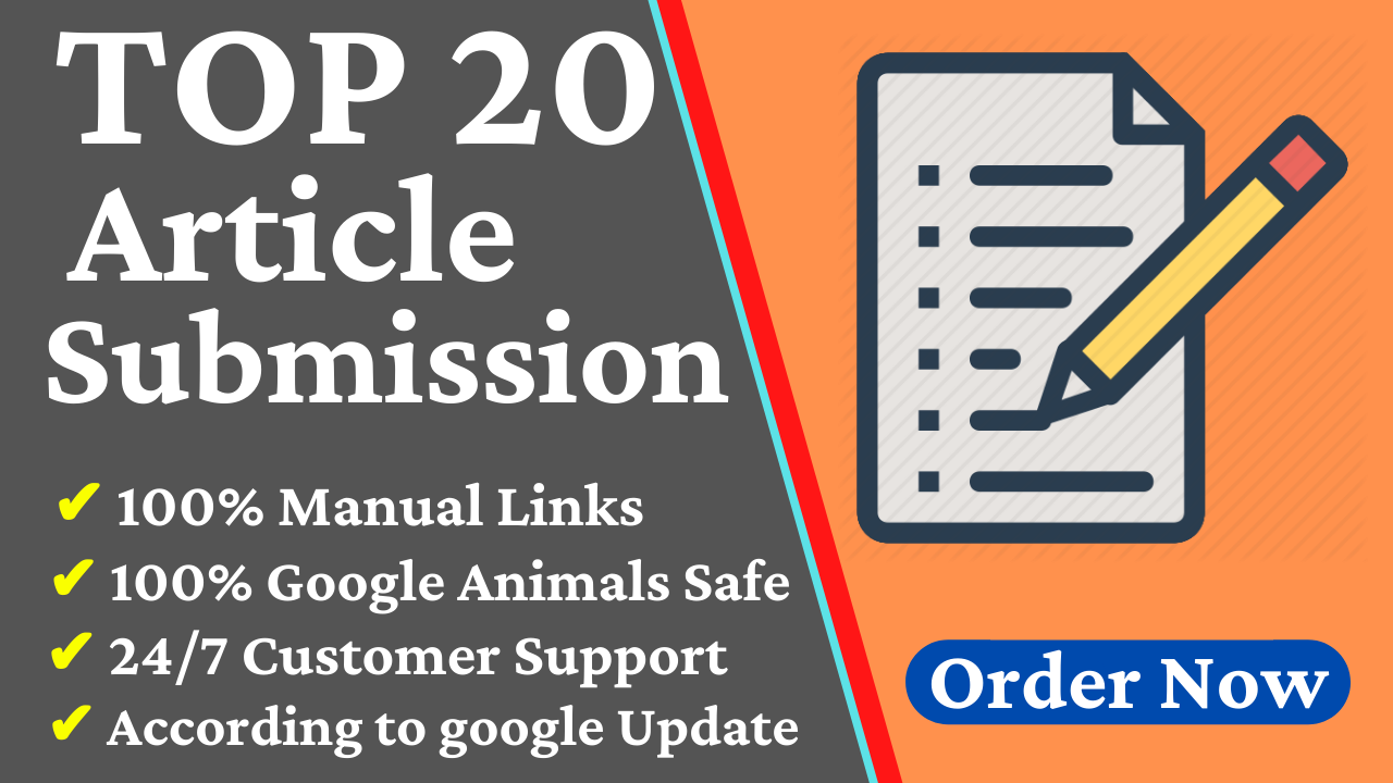 Provide 20 Dofollow Article Submission SEO Backlinks ...