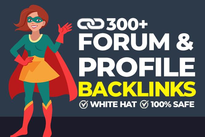 I will Provide Manually work 300+ High quality Forum ...
