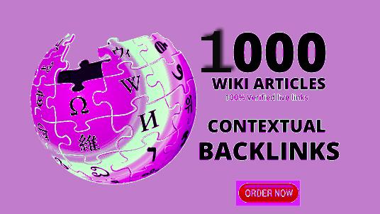I will Create 1000 High Authority Wiki Backlinks To B...