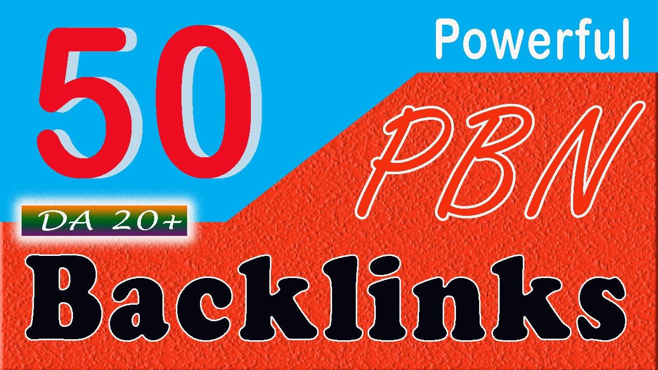 Manually Created DA 20+ 50 PBN Backlinks to skyrocket...