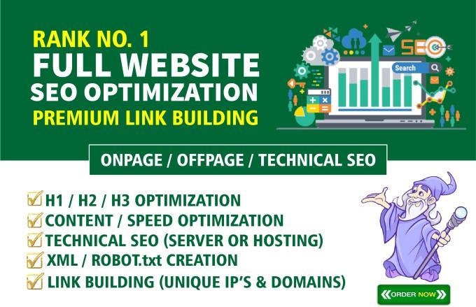I will do SEO optimization of your website that will ...