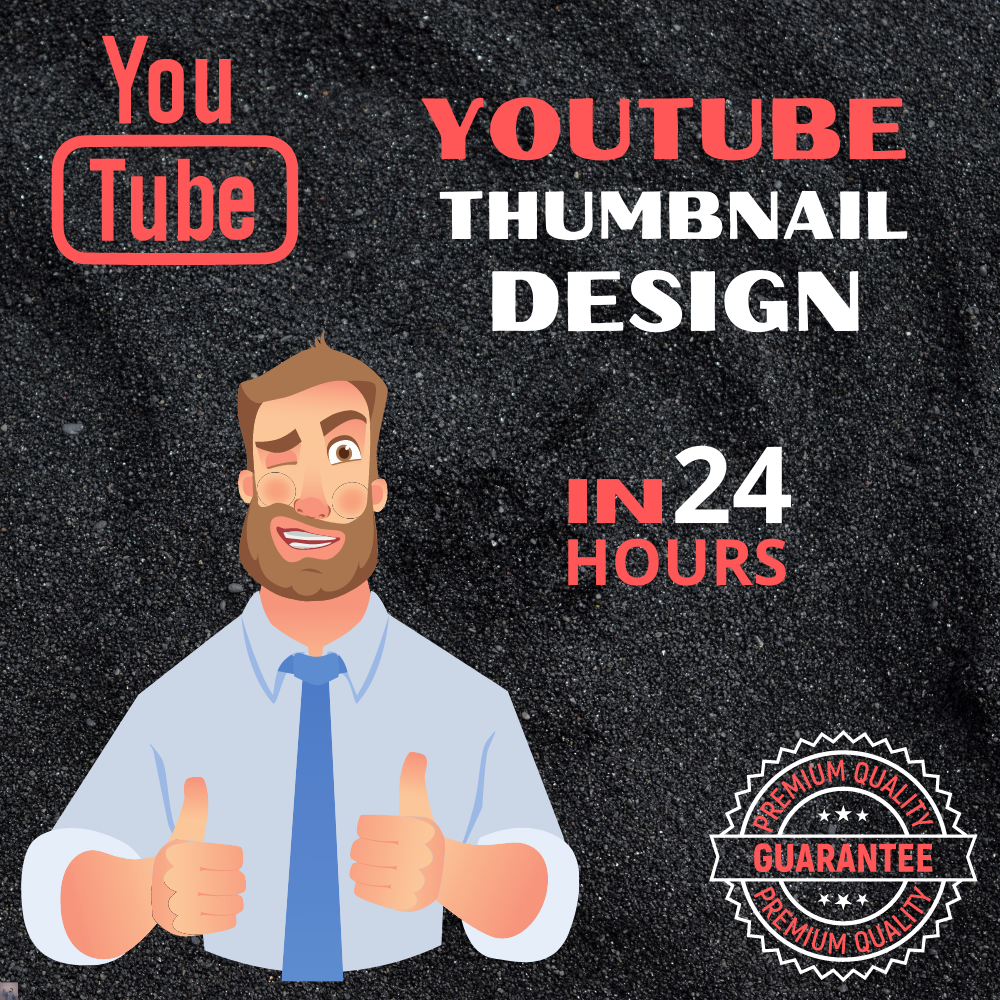 I will design an amazing YouTube thumbnail in 24H