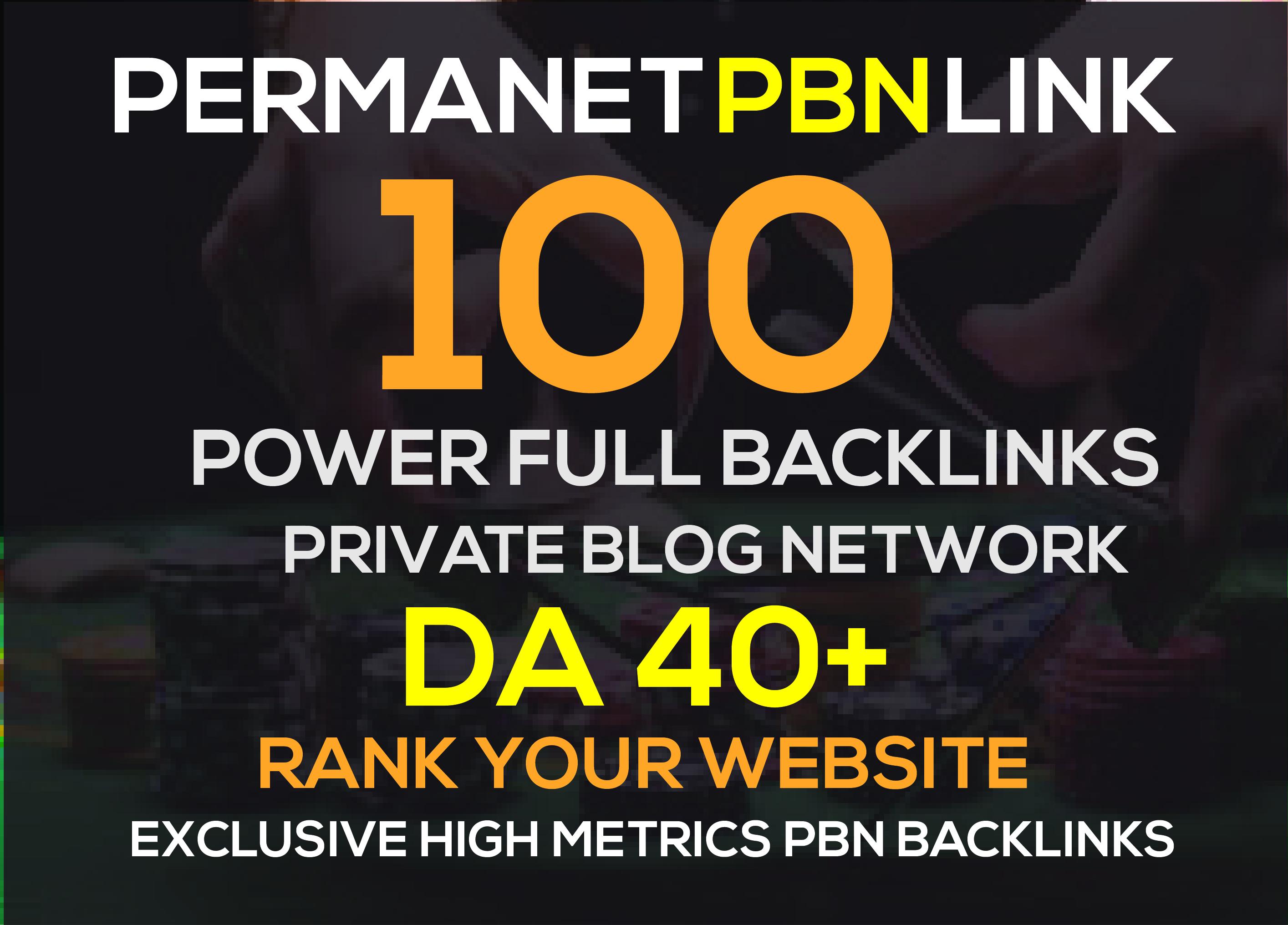 Build 100 High DA40+ HomePage PBN Backlinks - Dofollo...
