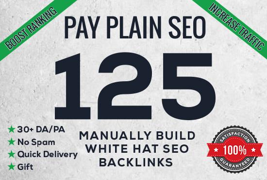 I will create 125 Manual Backlinks with High DA PA wi...