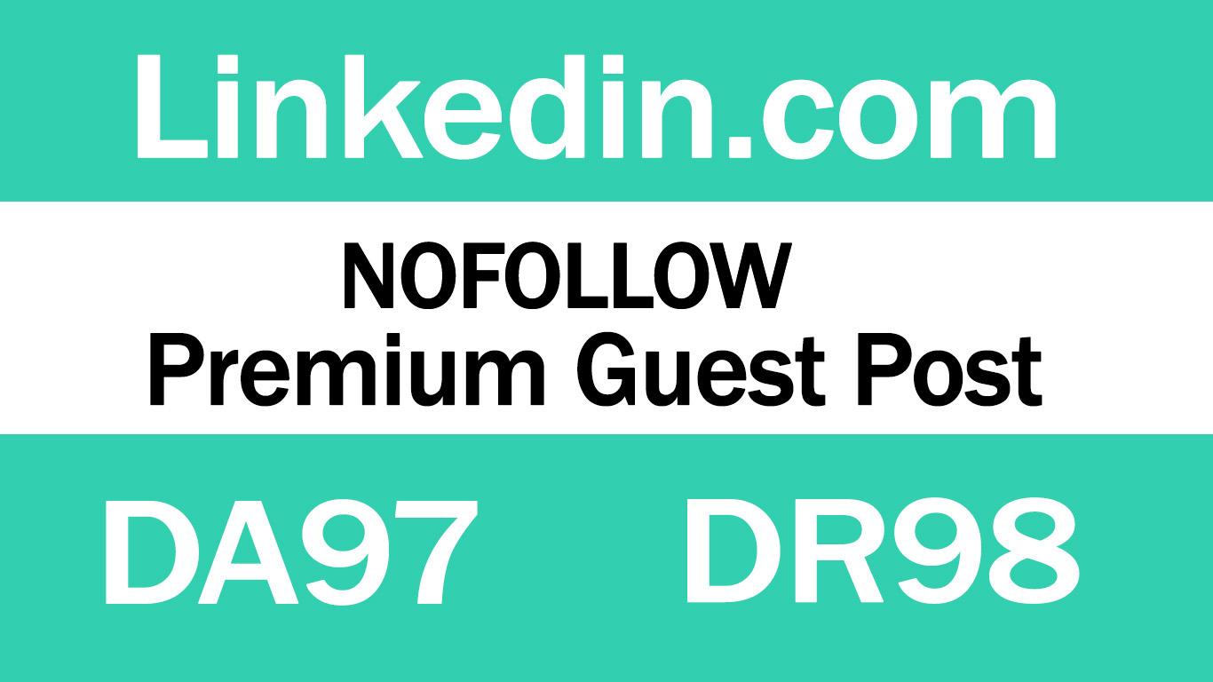 Publish Guest Post on Linkedin. com DA97