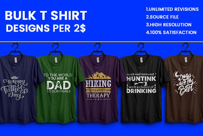 I will design professional, unique and typography t ...