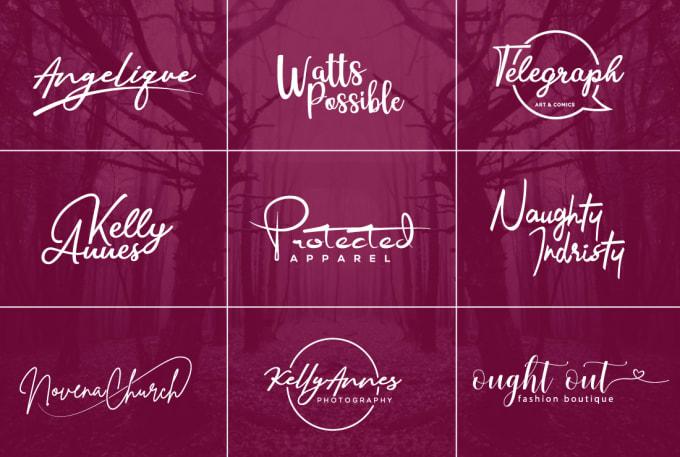 3 creative signature logo design in 12hrs