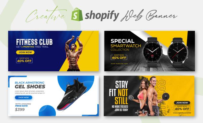 I will design shopify banner, web banner, header, ...