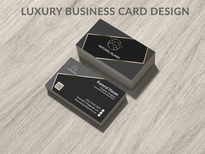 Luxury, elegant and simple business card design