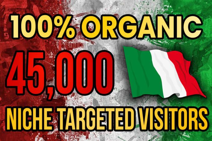 I will drive real Italy targeted web traffic 20K VISI...
