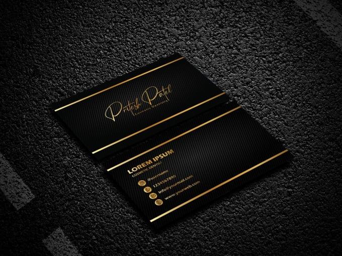 Luxury modern unique business card design