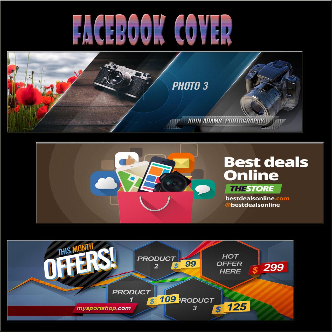 I will design attractive Facebook cover and social me...