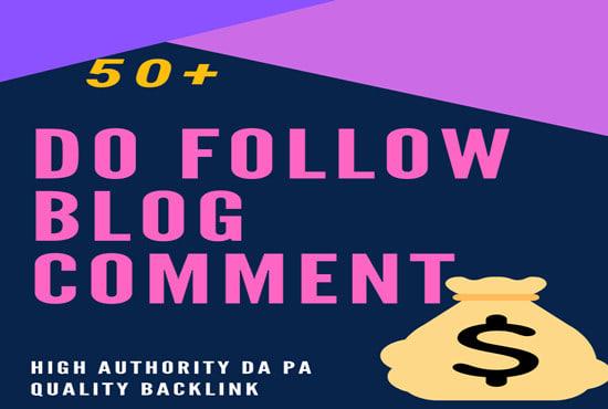 I will create 70 dofollow blog comments backlinks on ...