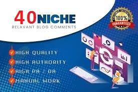 I will do 40 high quality niche relevant blog comment...