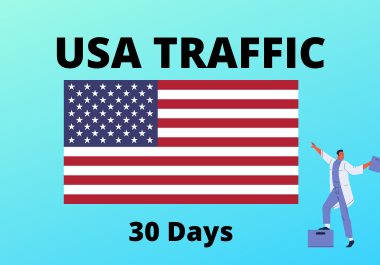 30 day traffic from USA united state of america for 1...