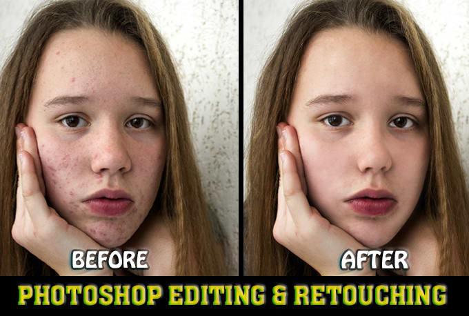 I will do professional Photoshop Editing and Photo Re...