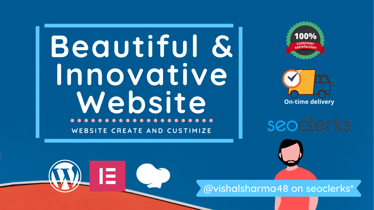I will create and customize a fantastic website on wo...