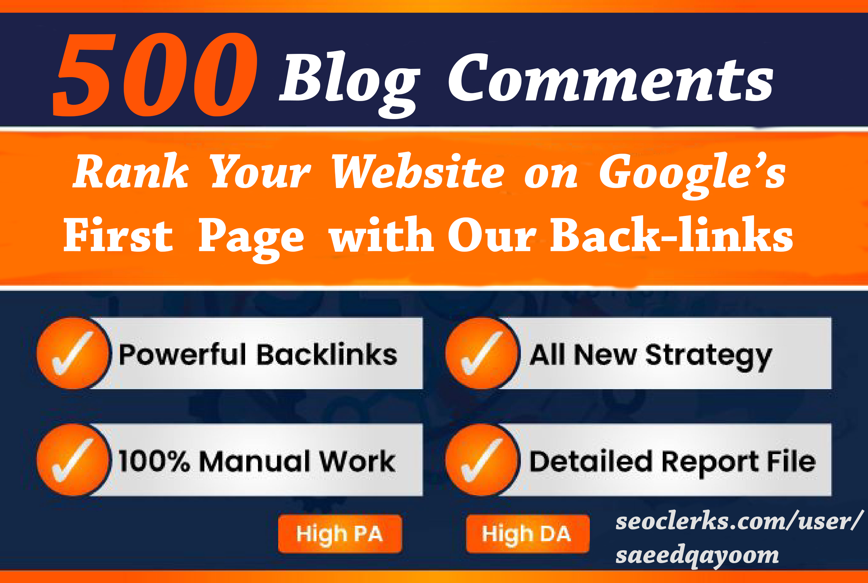 I will Boost up website ranking on Google with 500 Do...