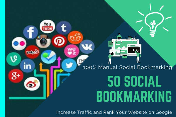 I will create 50 social bookmarking backlinks for web...