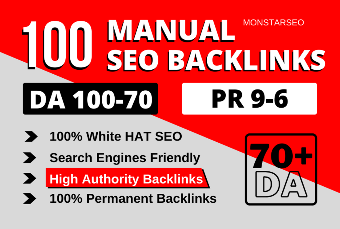 100 High Authority SEO Backlinks white hat manual lin...